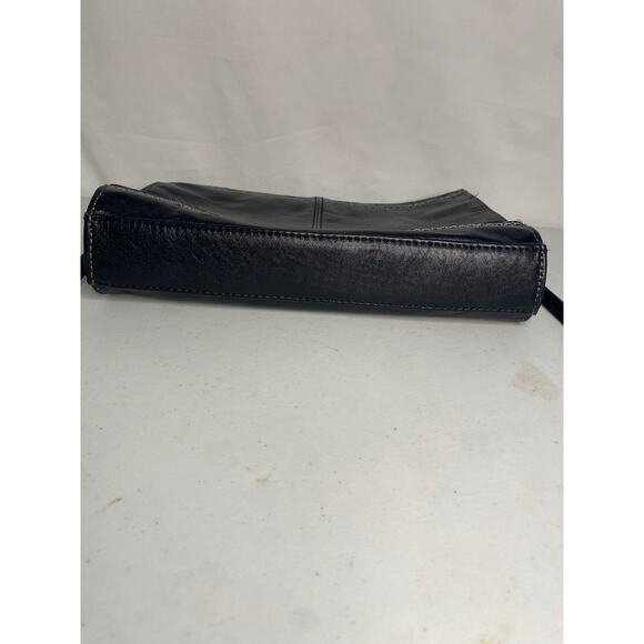 The Sak Iris Leather Crossbody Clutch Purse Classic Black Bag Small Boho - Picture 3 of 12